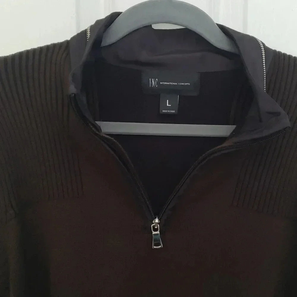 INC International Concepts Dark Green Sweater - Picture 8 of 14